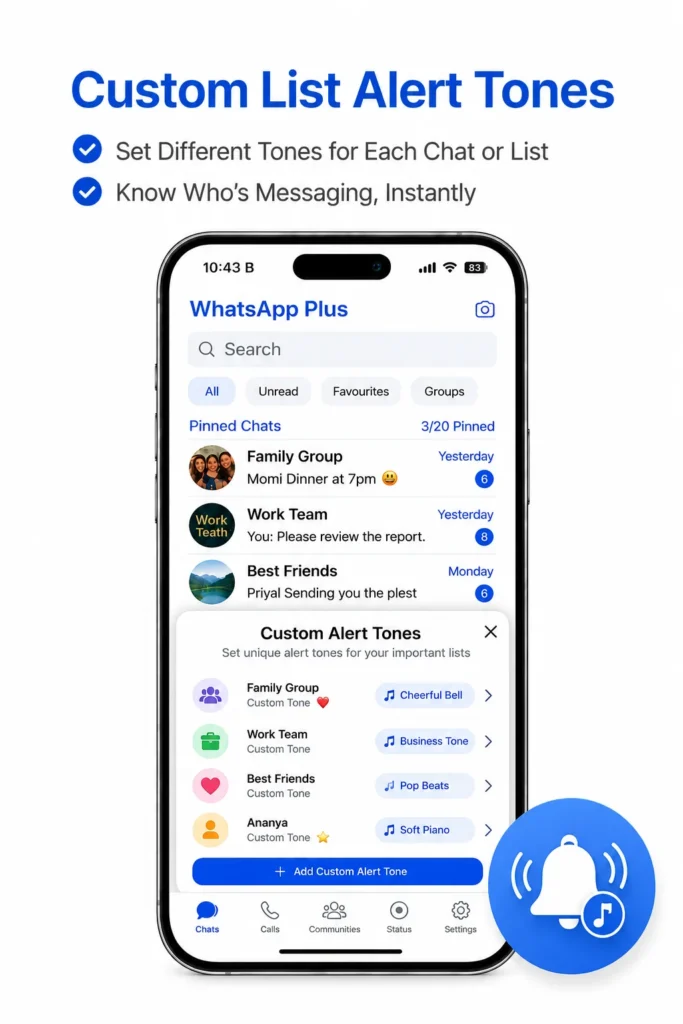 WhatsApp Plus Custom Alert Tones