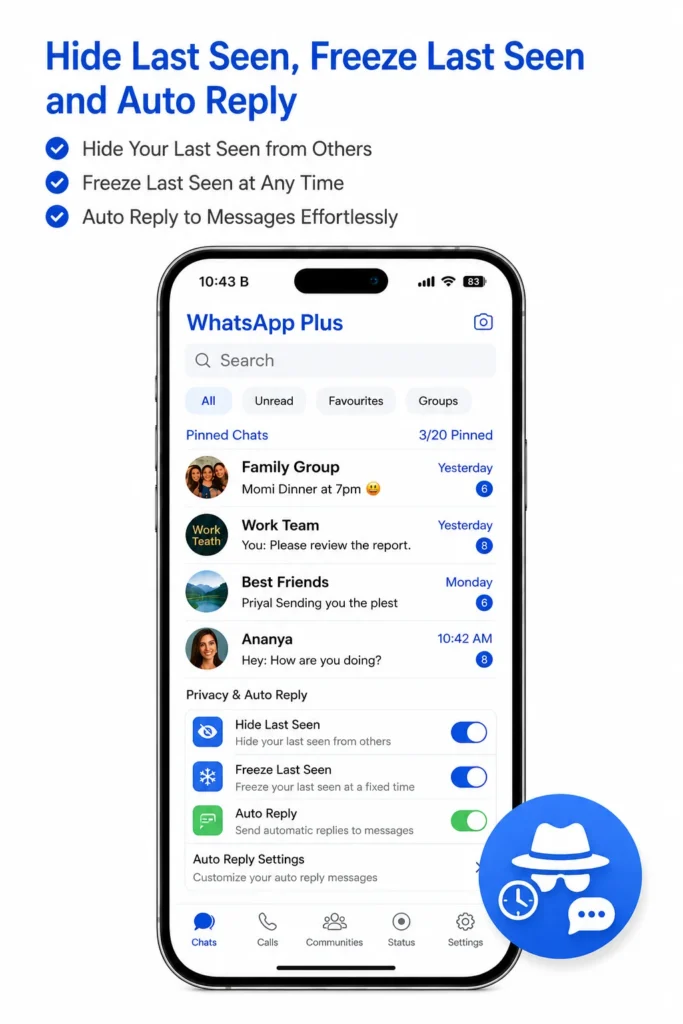 WhatsApp Plus Privacy Features